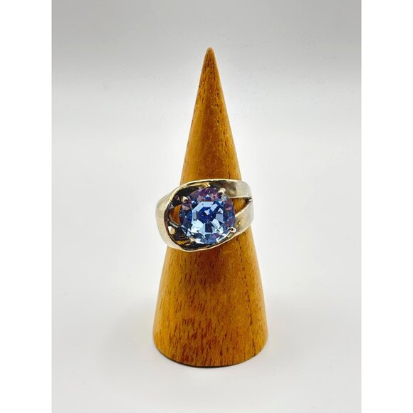 Noa Zuman Wrapped Ring 925 Sterling Silver With Blue Stone Size 8 - Picture 5 of 11